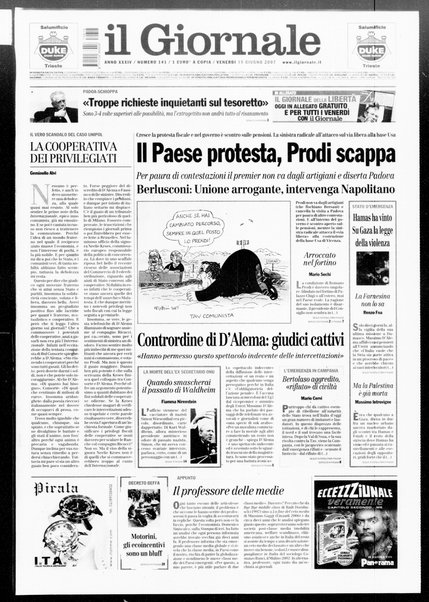 Il giornale : quotidiano del mattino